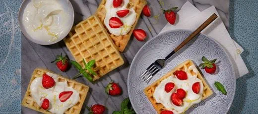recipe image veganské vafle