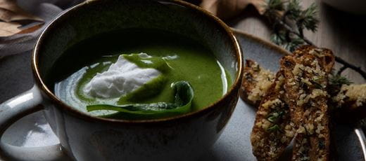 recipe image Cuketová Polévka se špenátem