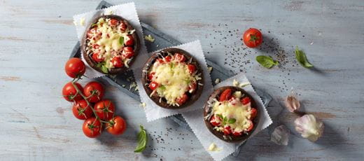 recipe image Fyldte Portobellosvampe