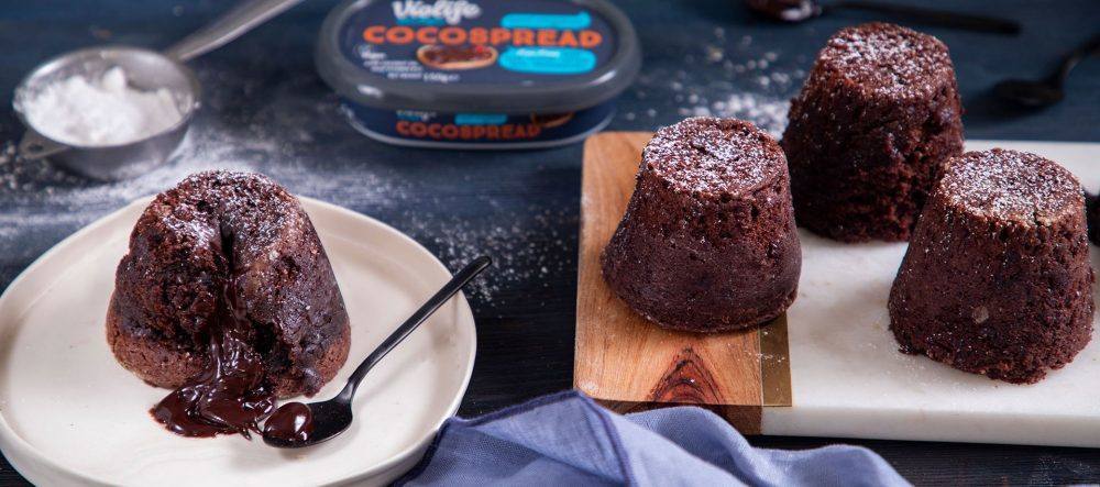 recipe image Schoko-Lavakuchen mit Violife Cocospread