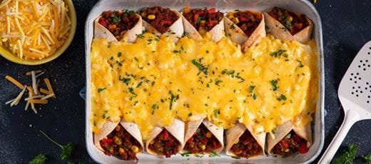 recipe image Gratinierte Wraps