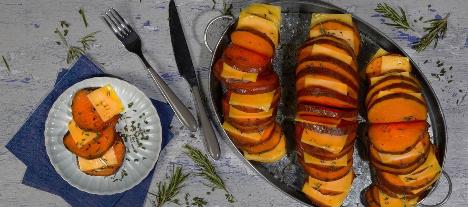 recipe image Süsskartoffel-Fächer