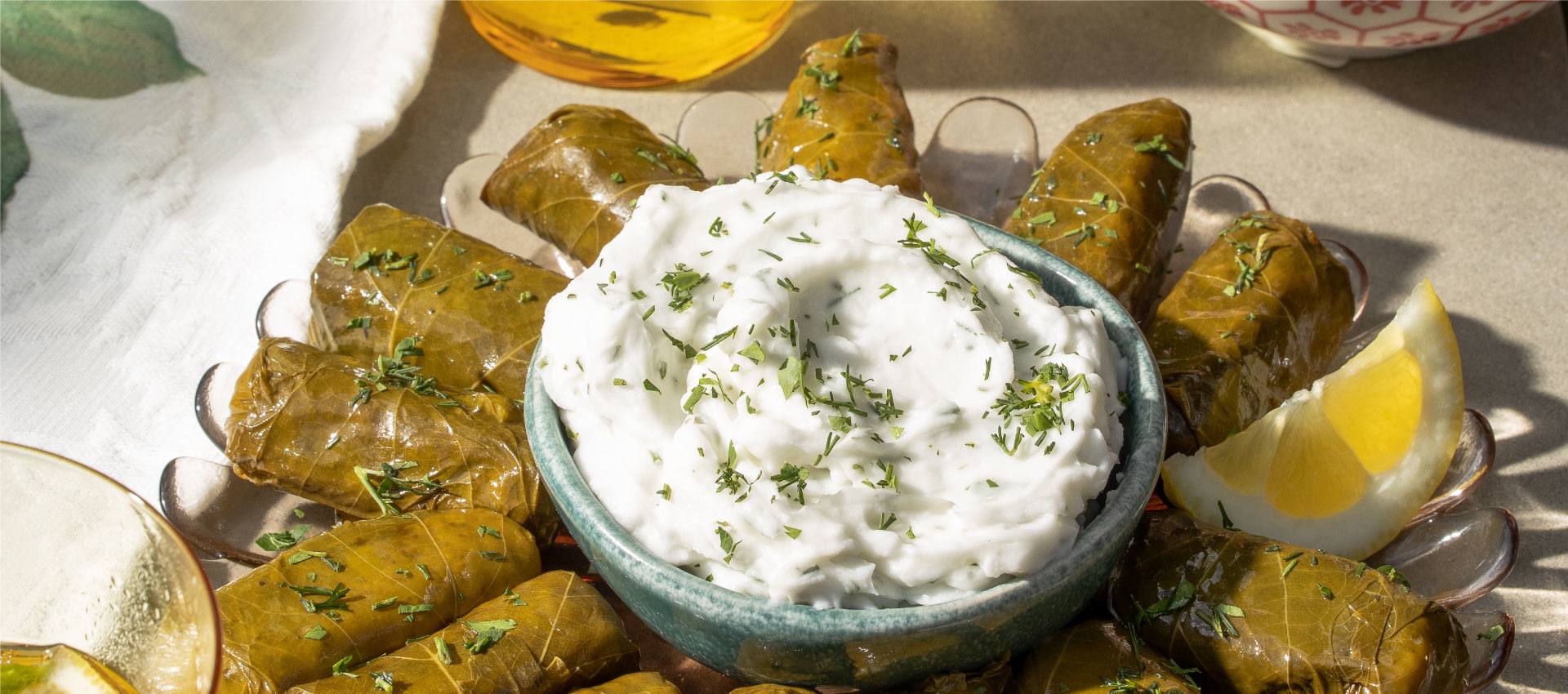 recipe image Dolma mit Tzatziki