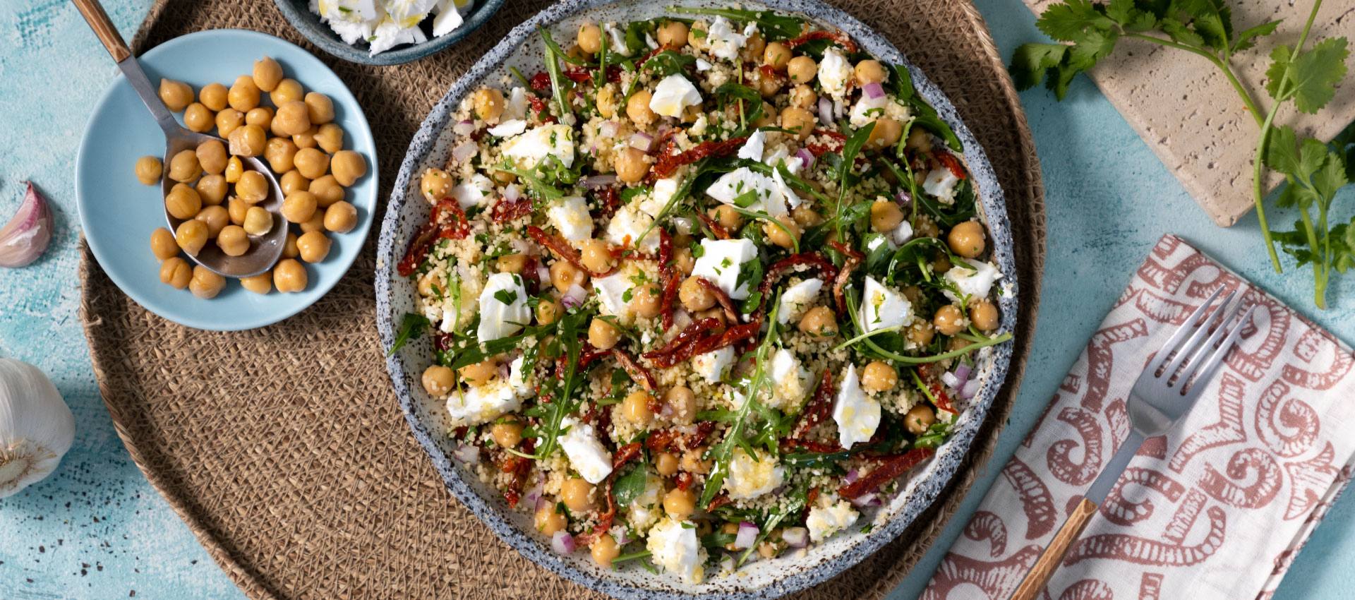 Couscous-Salat mit sonnengetrockneten Tomaten | Violife