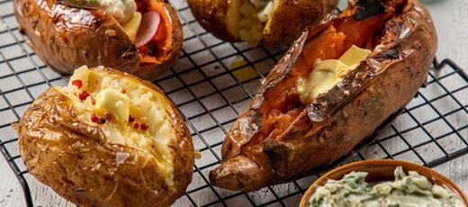 recipe image Grill-Kartoffeln mit Dips