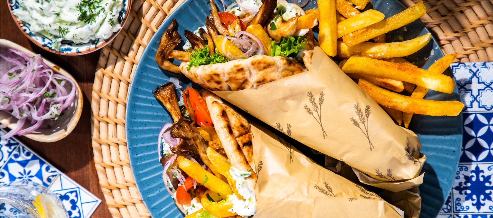 recipe image Pilz Gyros Souvlaki