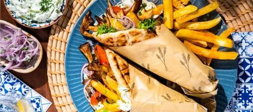 recipe image Pilz Gyros Souvlaki​
