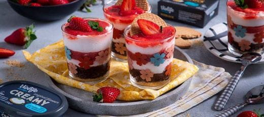 recipe image Erdbeer Schicht Dessert