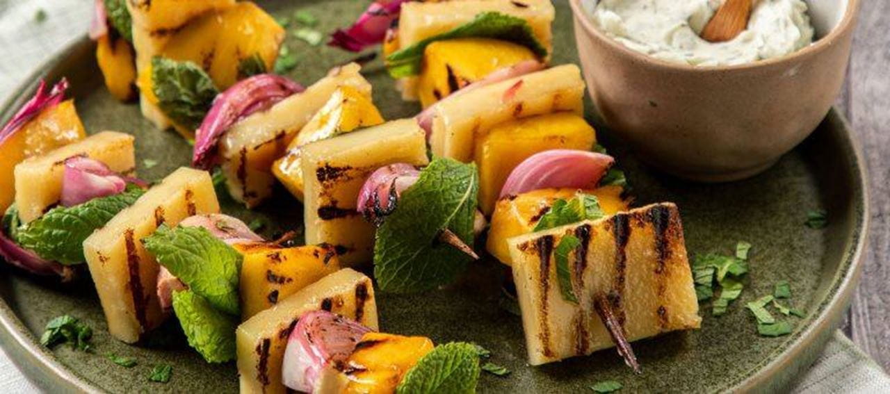 recipe image Mango-Grill me-Spieße