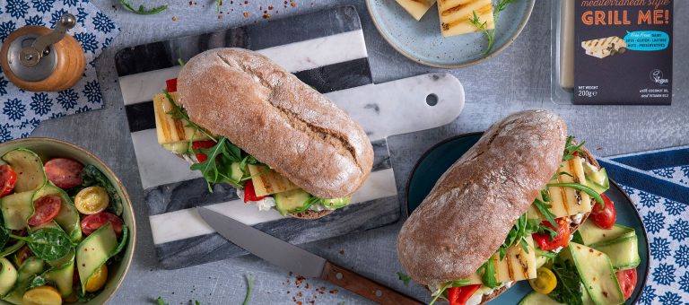 recipe image Veganes Ciabatta mit Violife Grill Me