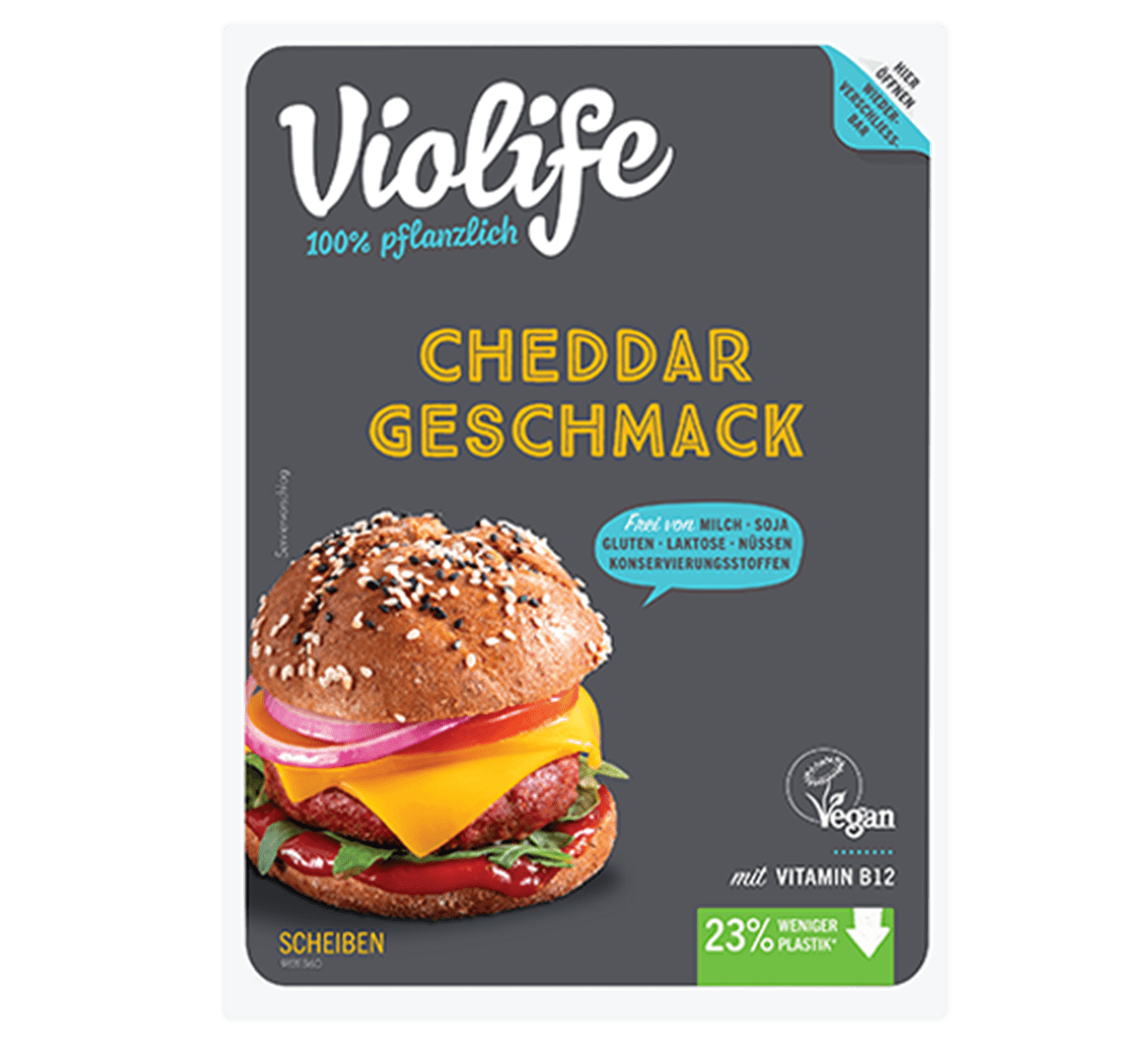 Cheddar Geschmack Sheiben