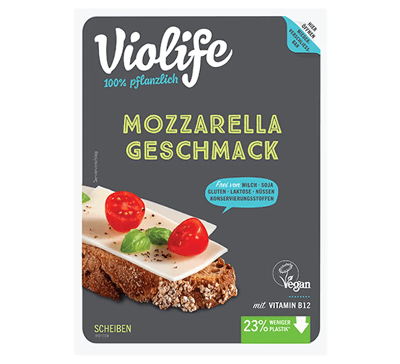 Mozzarella Geschmack Sheiben