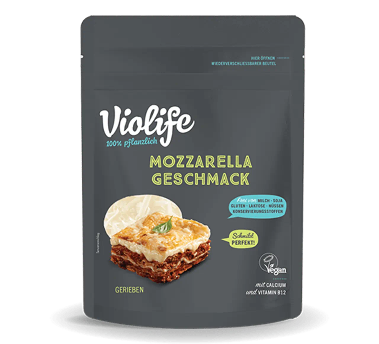Violife Mozzarella Geshmack Gerieben
