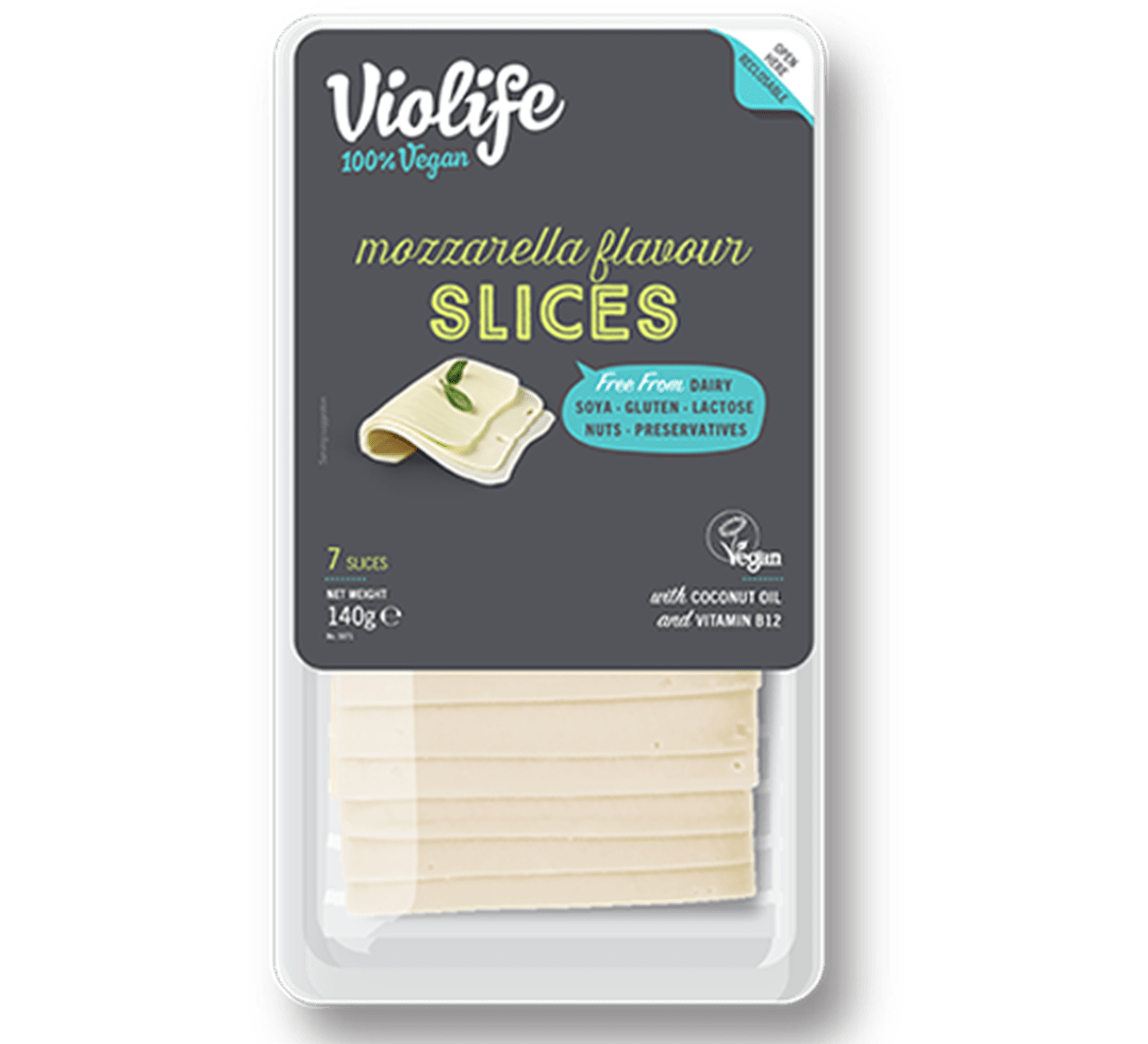 Violife Slices Mozzarella flavour - 100% vegan