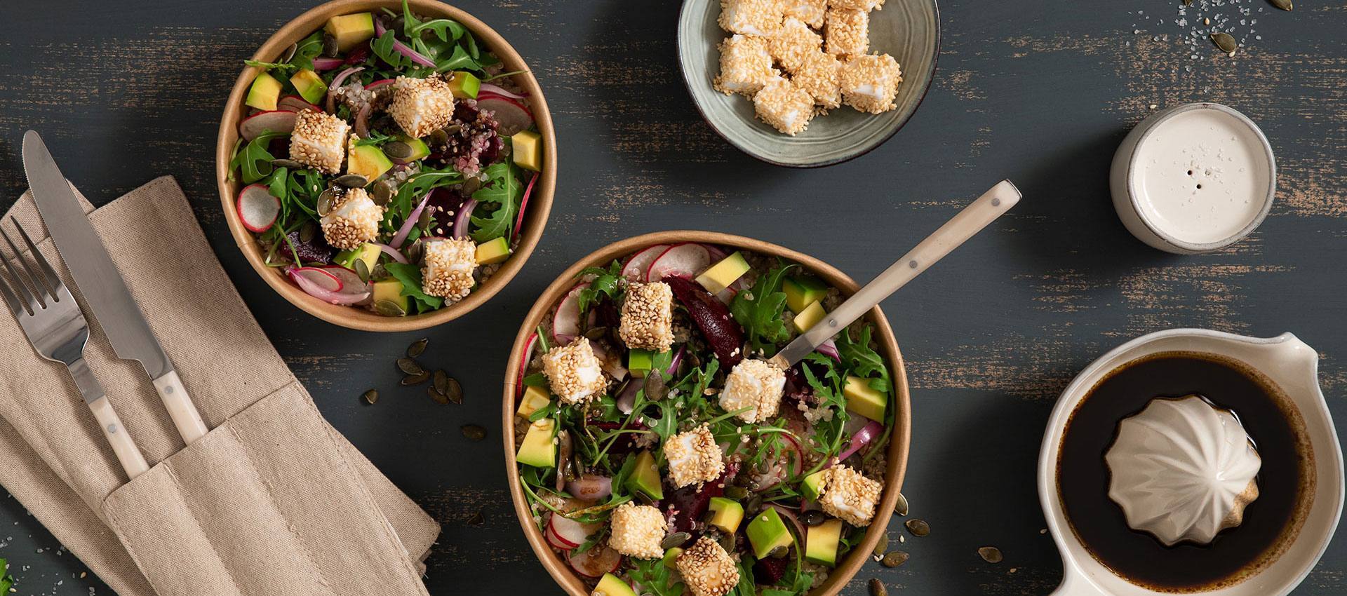 Beetroot and Avocado Salad | Violife