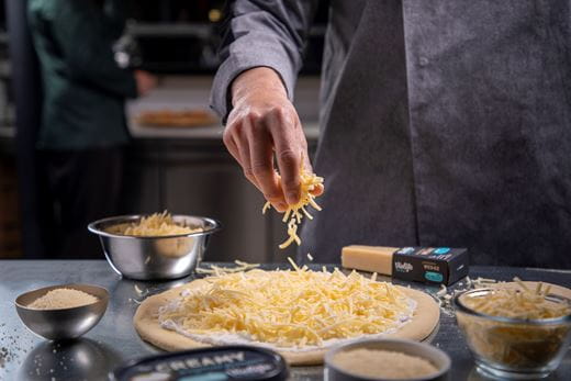 Vegan alternative to grated cheese