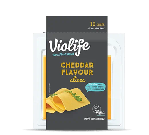 Violife Cheddar flavour slices