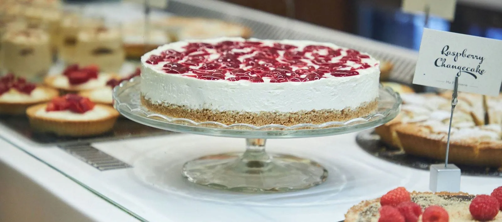 recipe image No Bake Cherry Vanilla Cheesecake