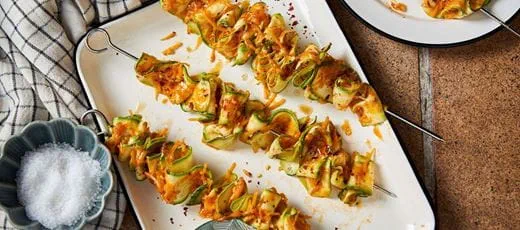 recipe image Zucchini Ribbon Souvlaki