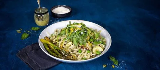 recipe image Asparagus Pesto Linguine