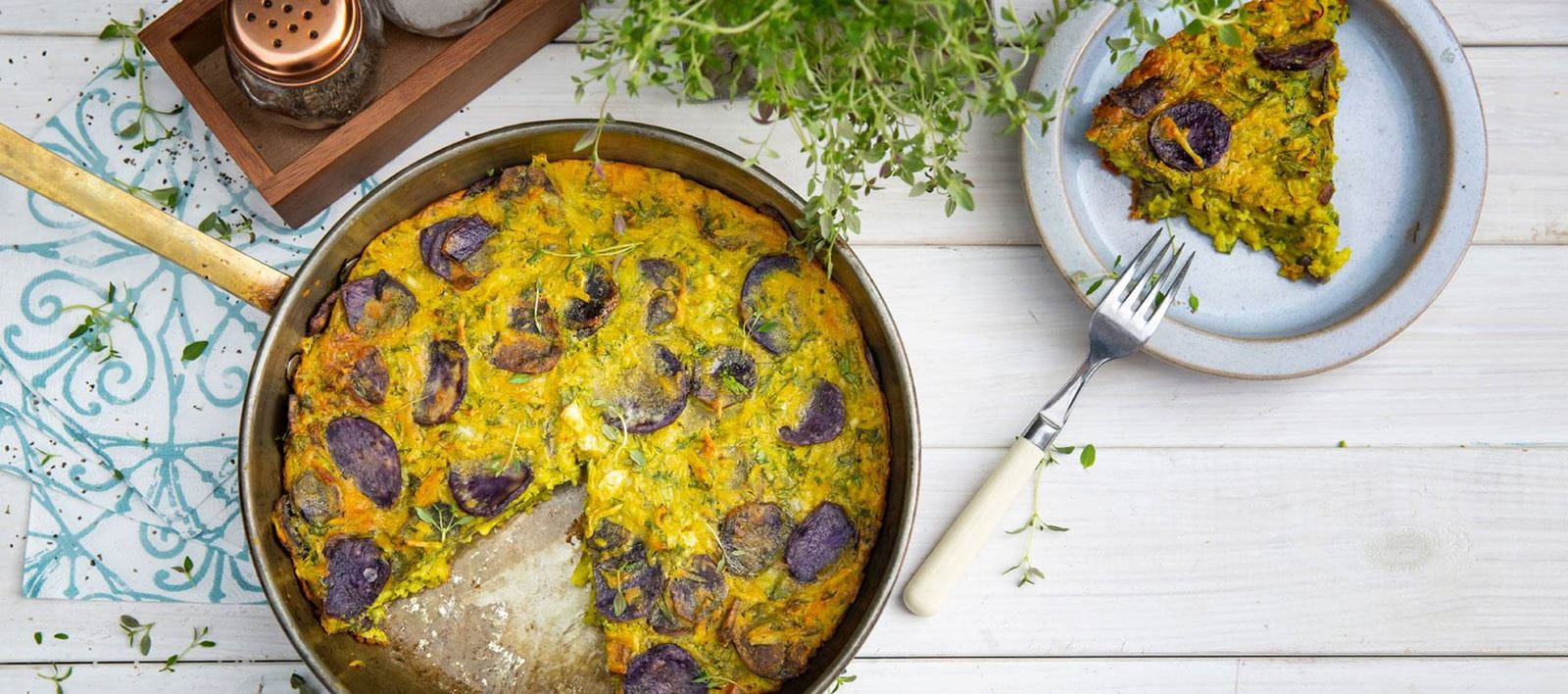 recipe image Purple Potatoes Frittata