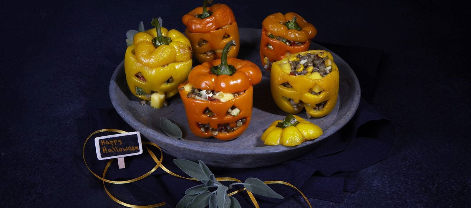 recipe image Halloween Stuffed Peppers