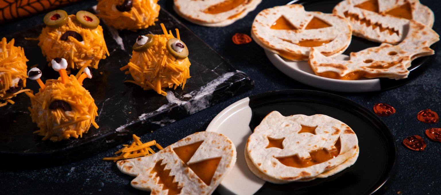 recipe image Monster Balls and Spooky Quesadillas