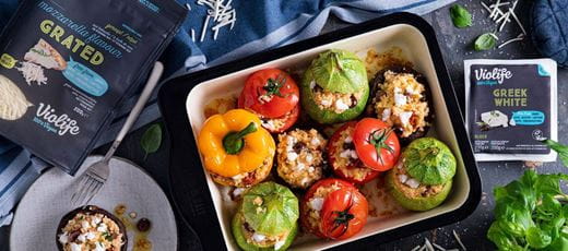recipe image Roasted Stuffed tomatoes and peppers