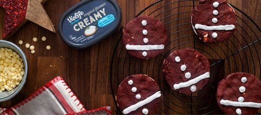 recipe image Red Velvet Santa Cookies