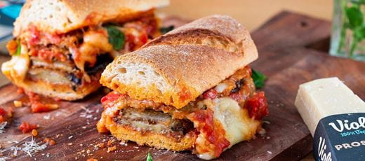 recipe image Aubergine Parm Sandwich