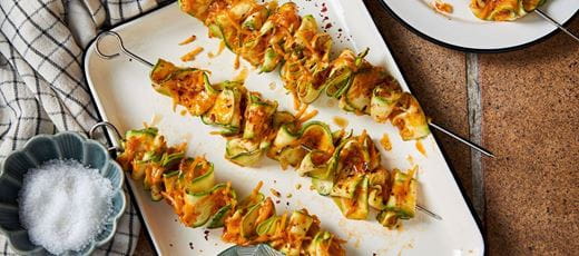 recipe image Zucchini Ribbon Souvlaki