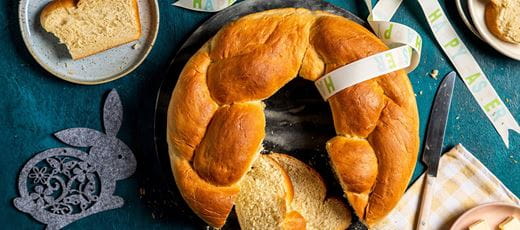 recipe image Easter Tsoureki Wreath