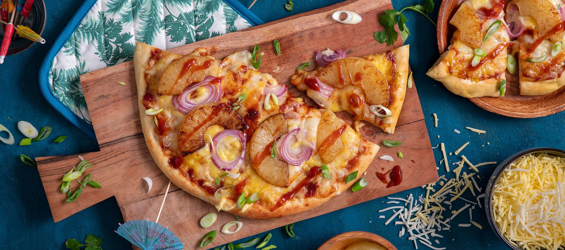 recipe image Hawaiian BBQ Pizza