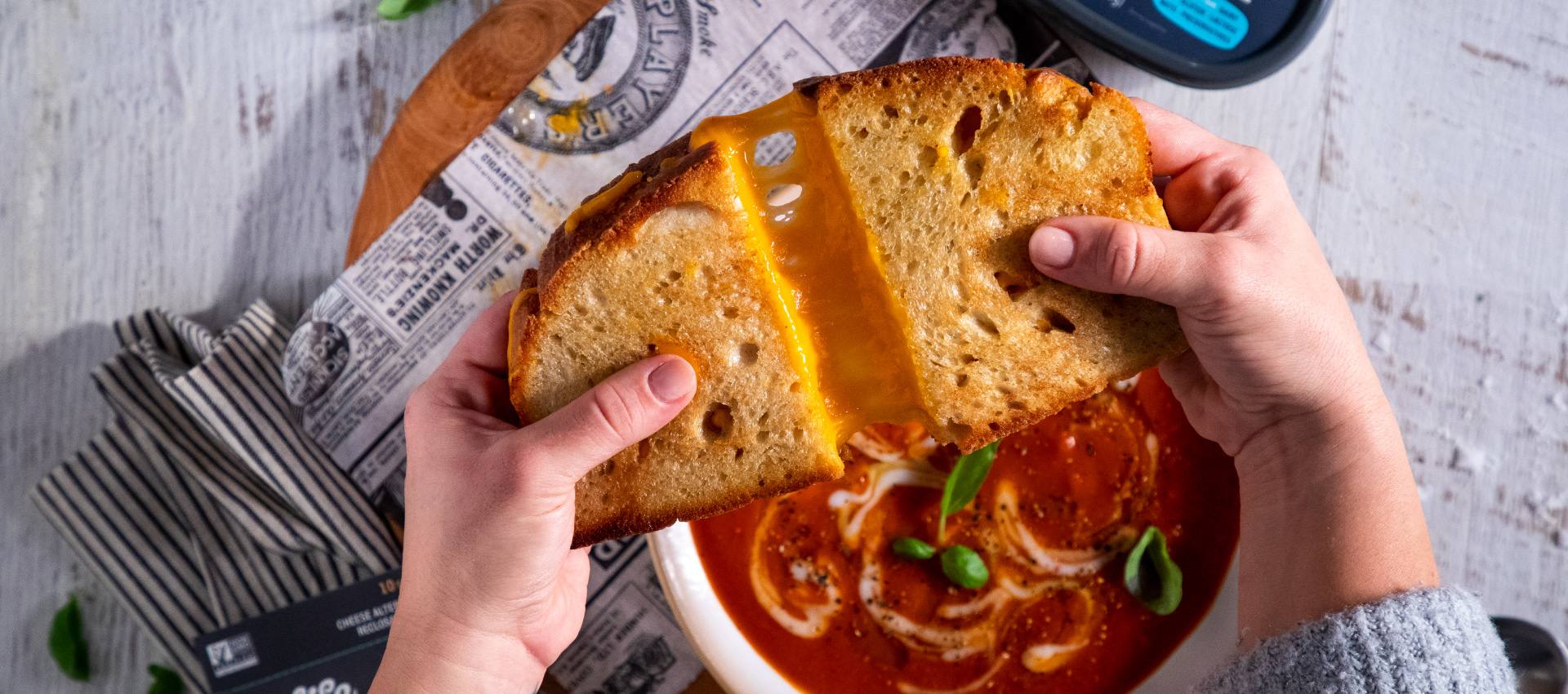 recipe image Tomato Soup with Grilled Sandwich
