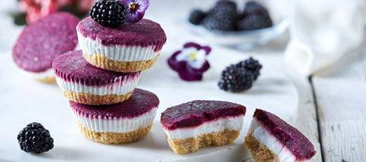 recipe image Blackberry Mini Cheesecakes