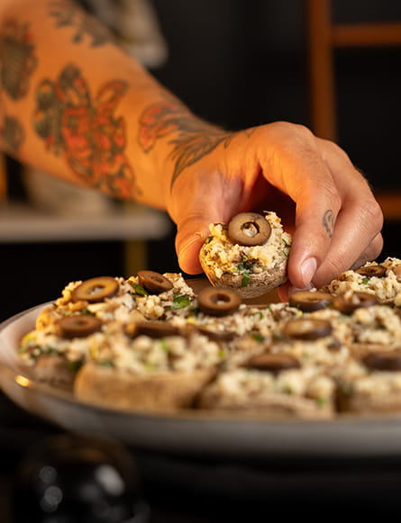 Stuffed Mushroom Eyeballs