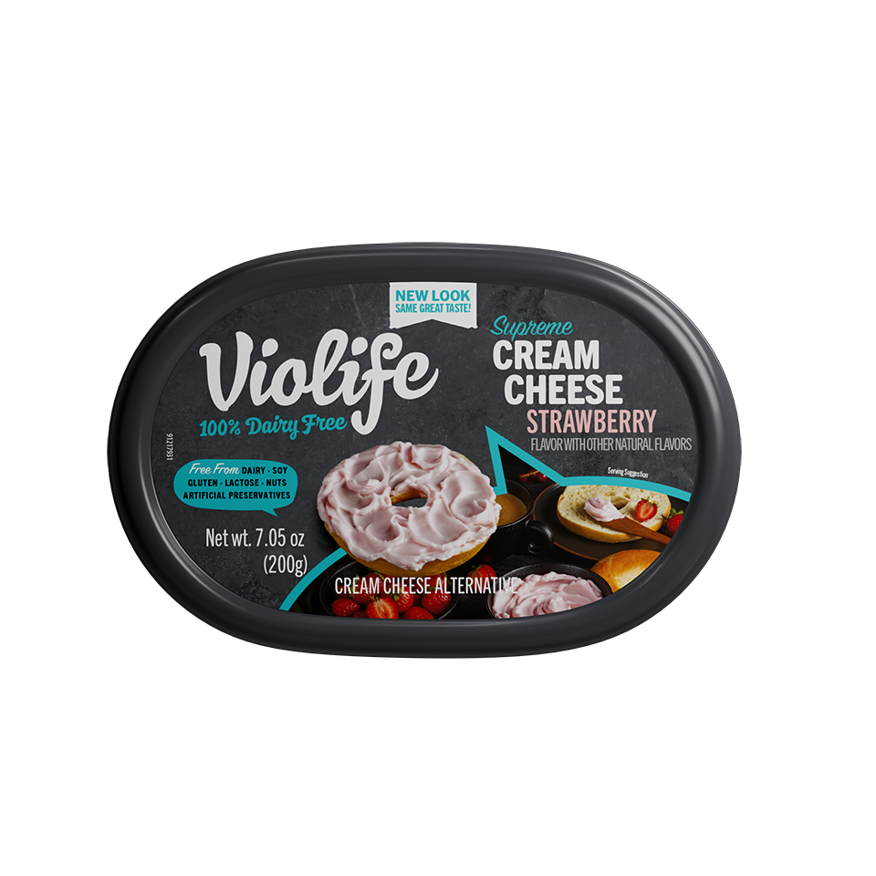 pack of Violife Supreme Cream Cheese Strawberry