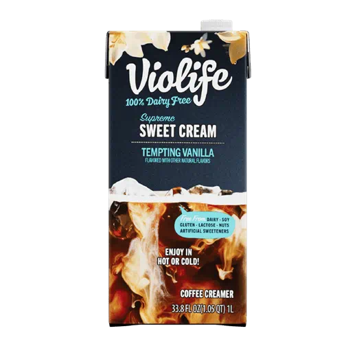 Pack of Violife Supreme Sweet Cream tempting Vanilla