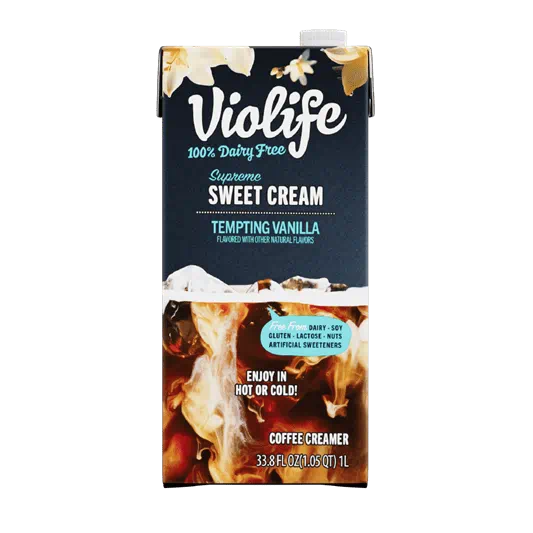 Pack of Violife Supreme Sweet Cream tempting Vanilla
