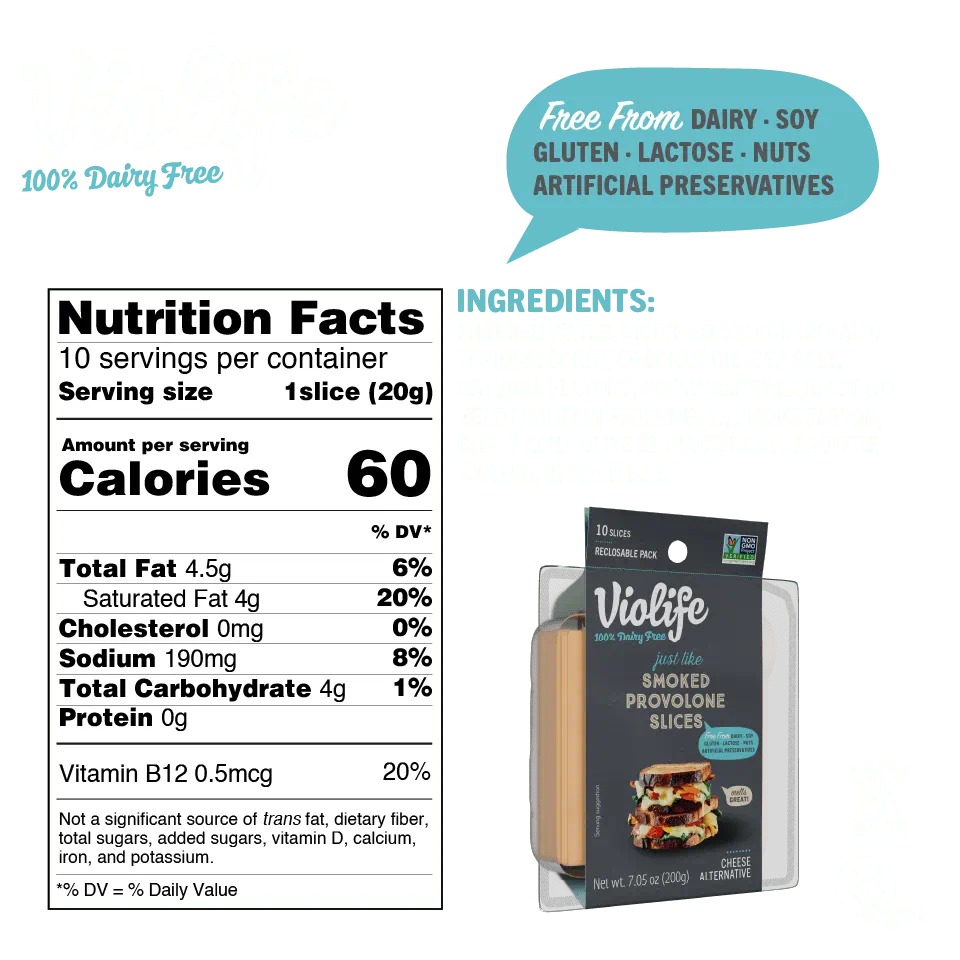 Just Like Smoked Provolone Slices