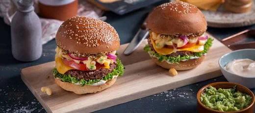 recipe image Mac and Cheese Burger