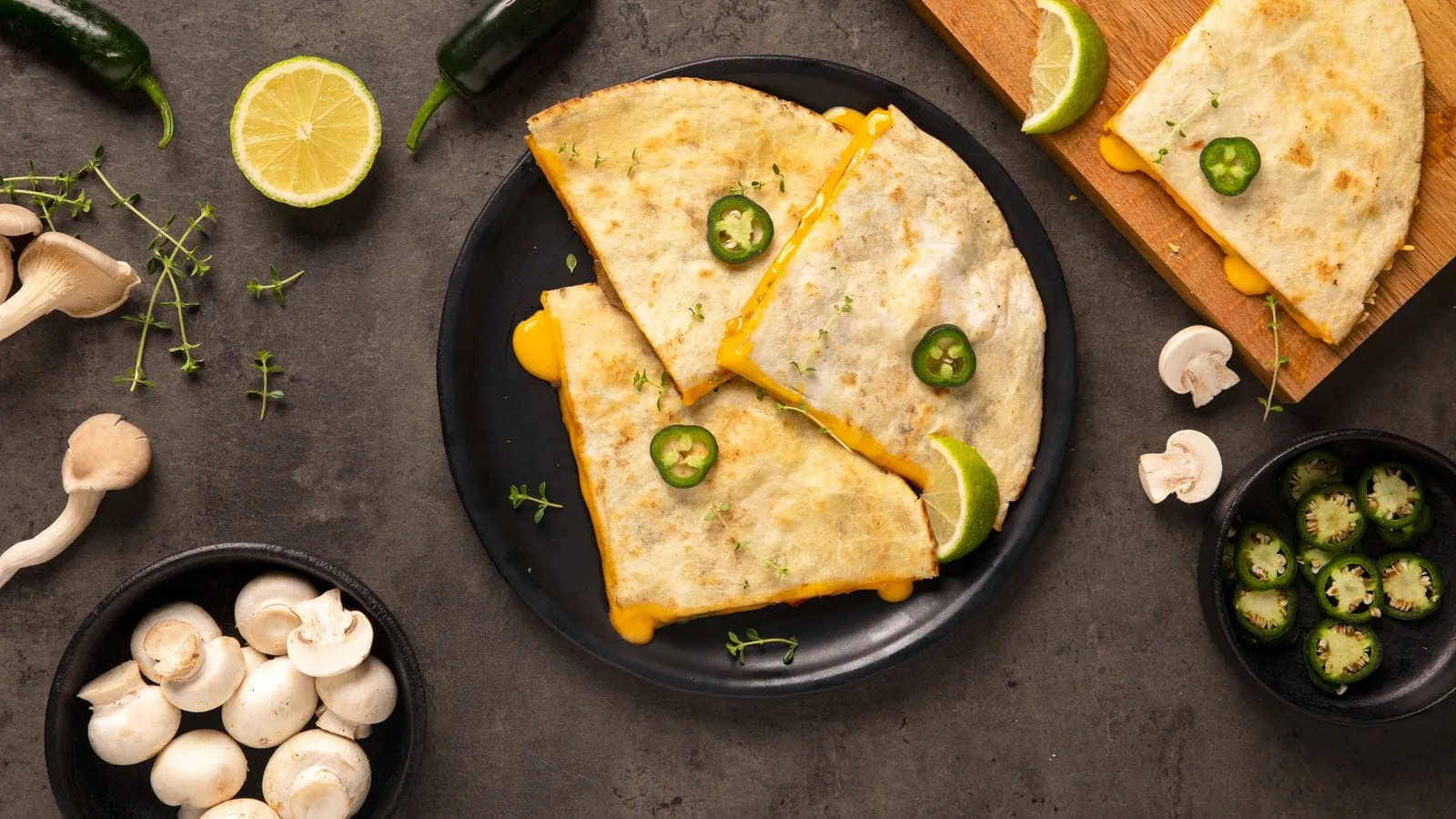 recipe image Mushrooms Quesadilla