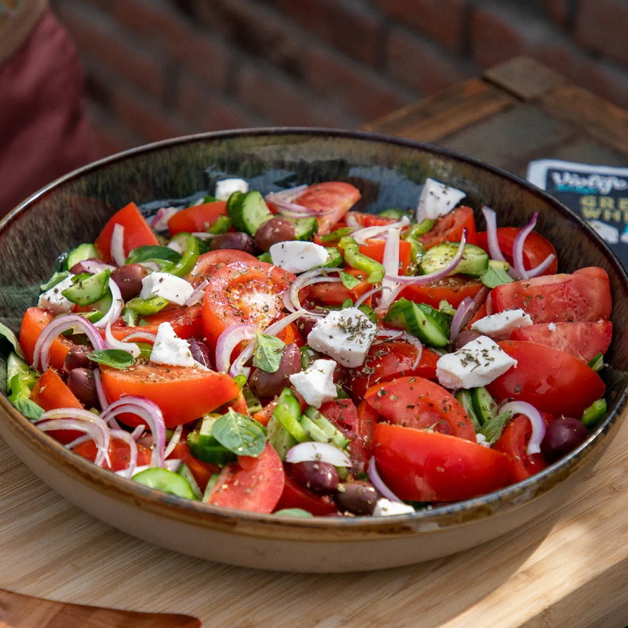 Fresh salads with Violife dairy-free