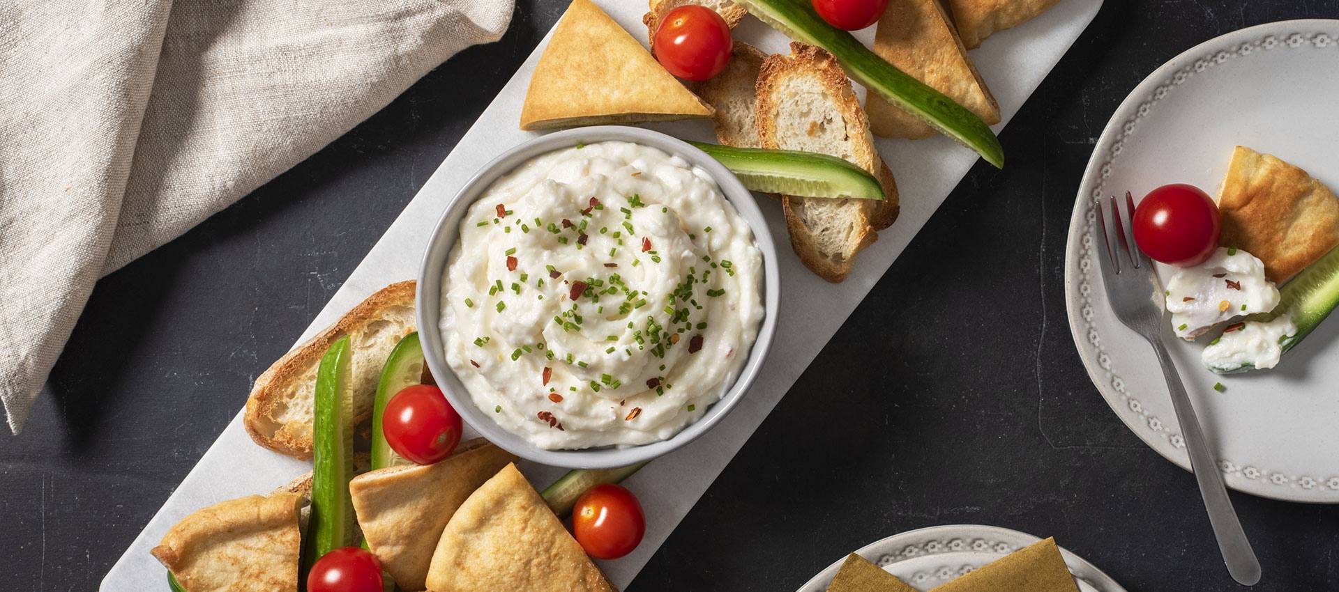 Whipped Vegan Feta Dip Violife