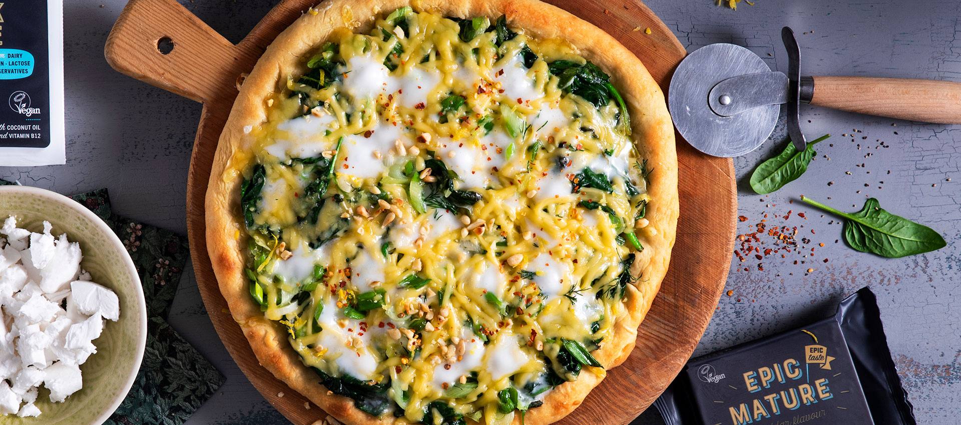 recipe image Spinach Pizza
