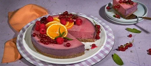 recipe image Vegan Raspberry Cream Pie
