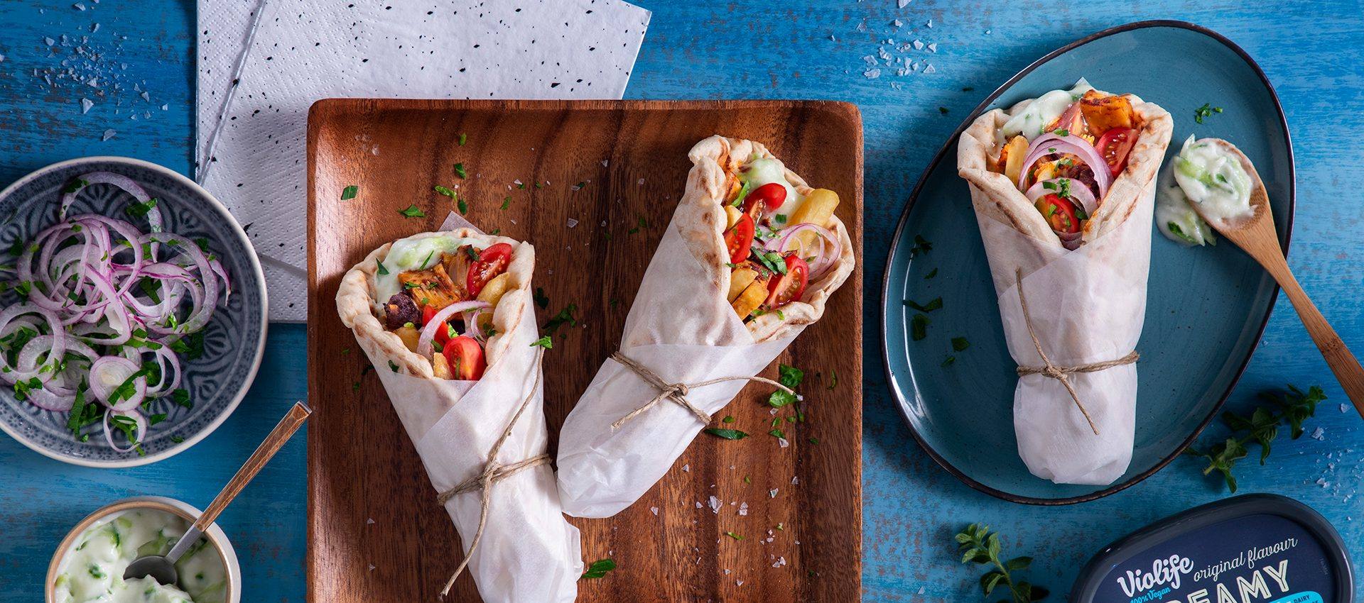 recipe image Gyros with Tzatziki