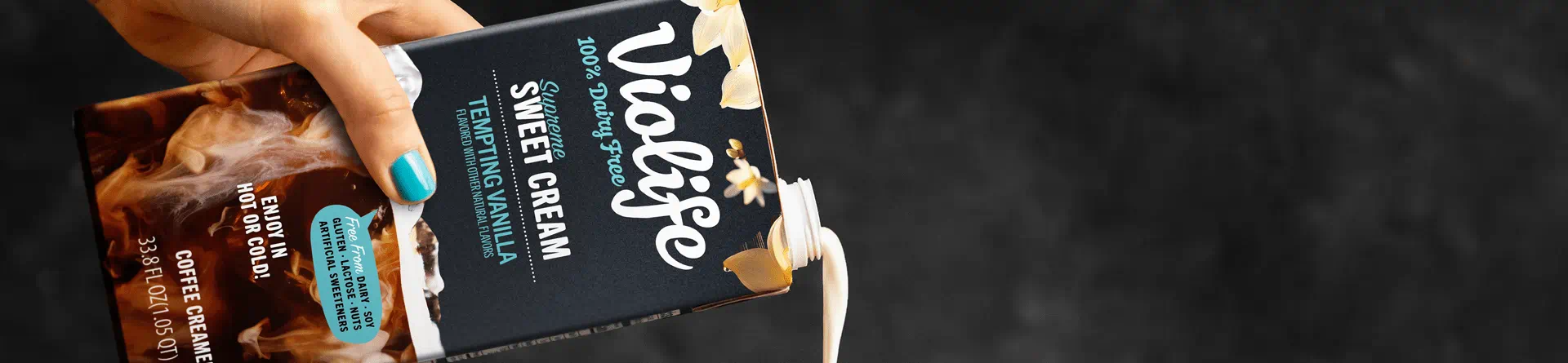 Violife coffee creamers vanilla
