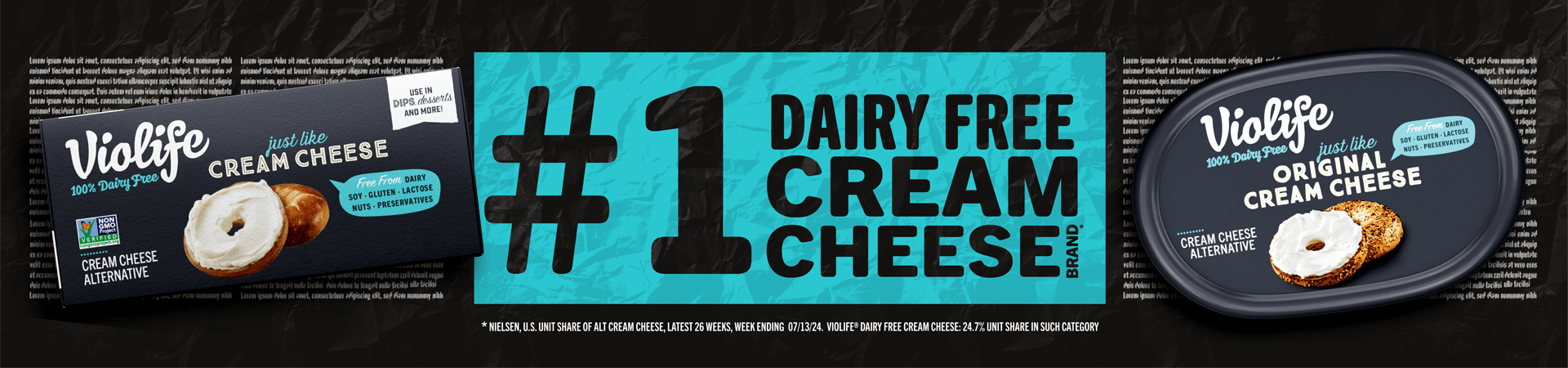 Violife dairy free cream cheese voted No1