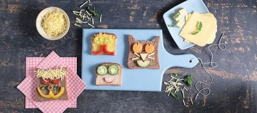 recipe image Sándwiches divertidos para niños